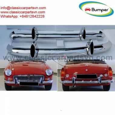 MGB bumpers with rubber on over riders